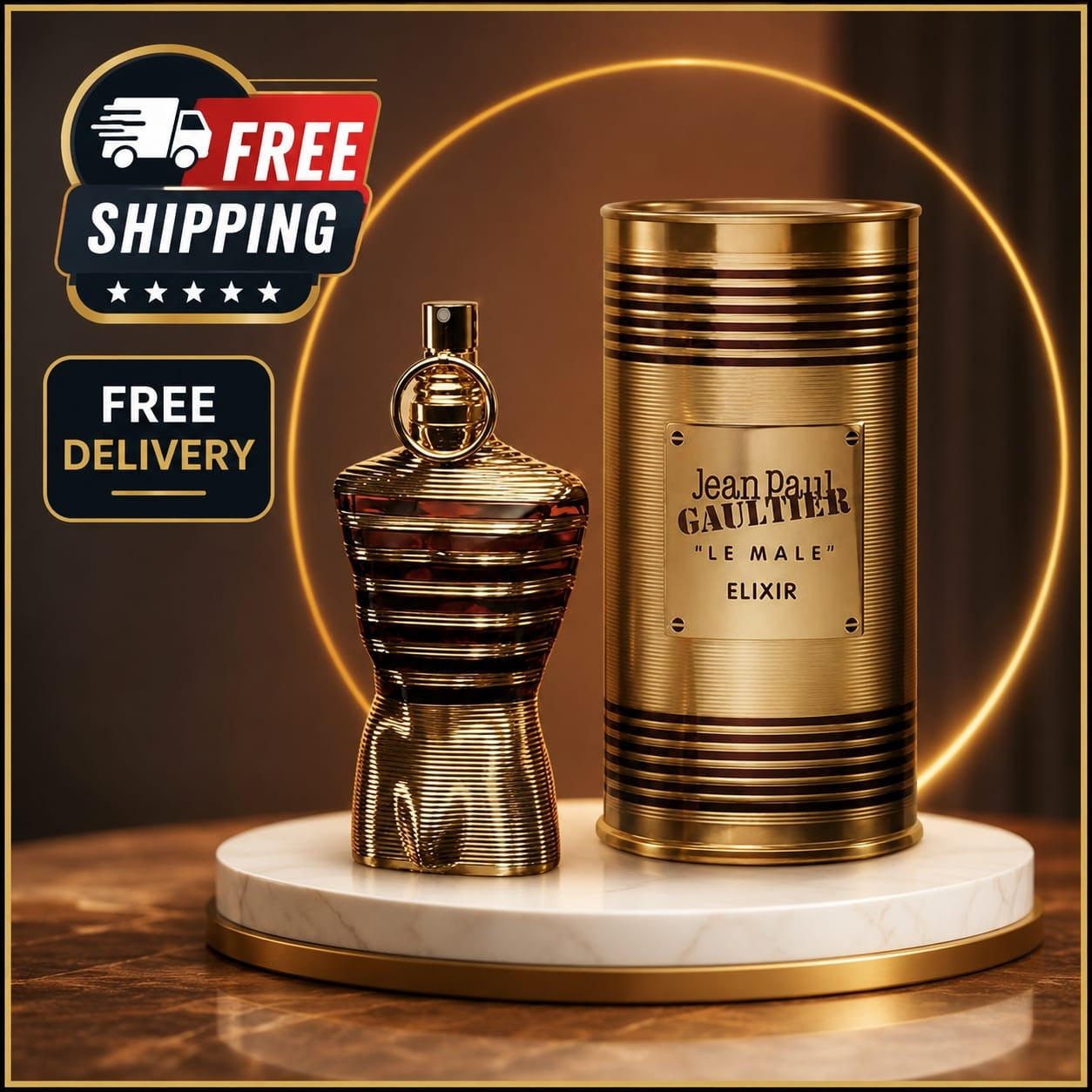 Jean Paul Gaultier Le Male Elixir Parfum Spray for Men 4.2 oz / 125ml