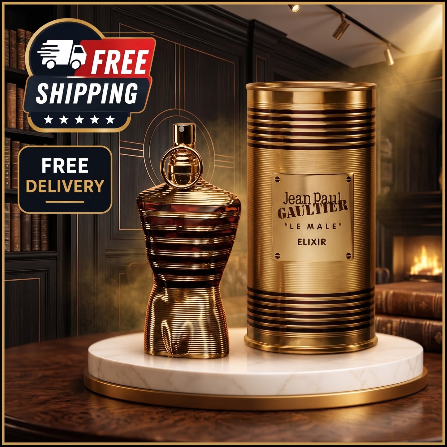 Jean Paul Gaultier Le Male Elixir Parfum Spray for Men 4.2 oz / 125ml