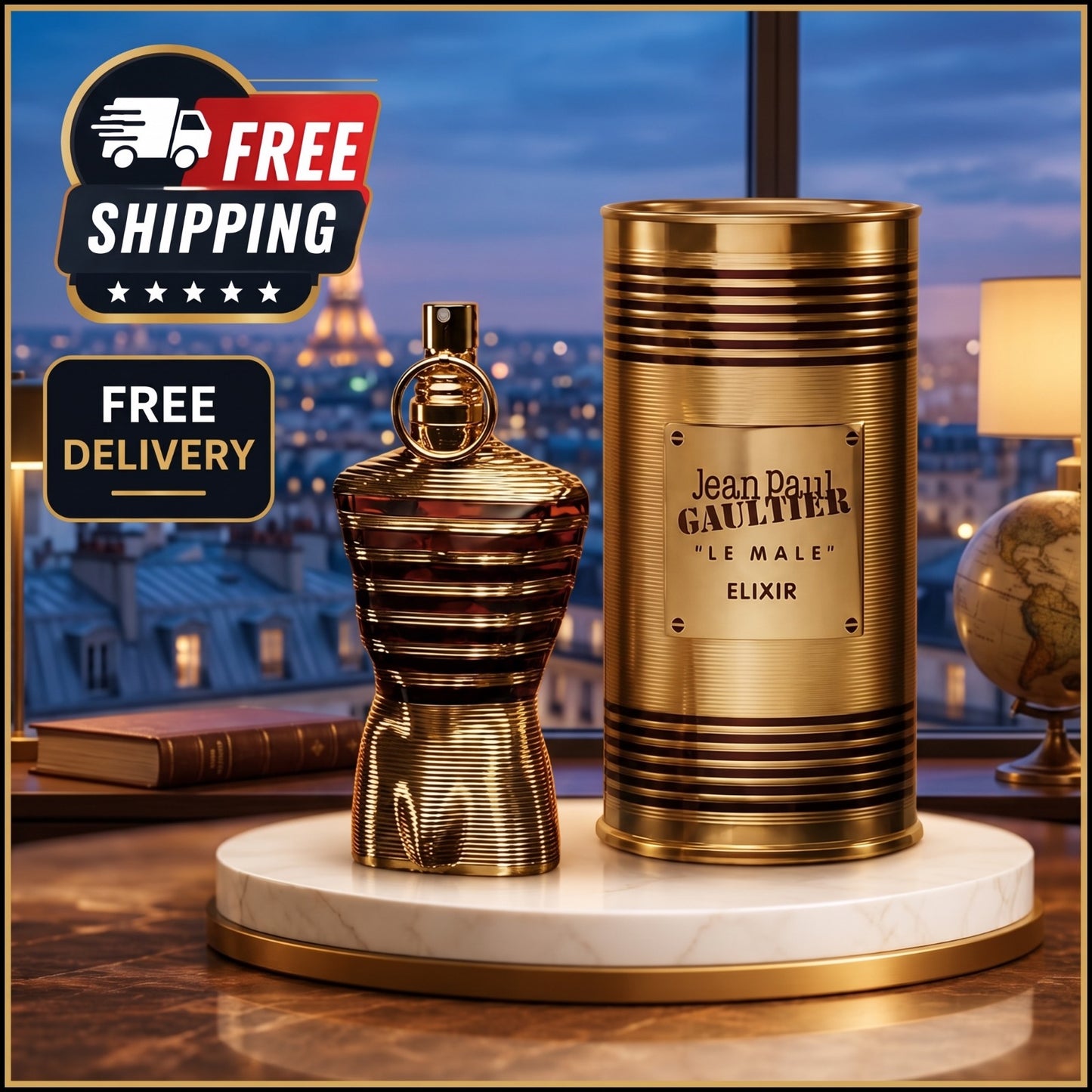 Jean Paul Gaultier Le Male Elixir Parfum Spray for Men 4.2 oz / 125ml