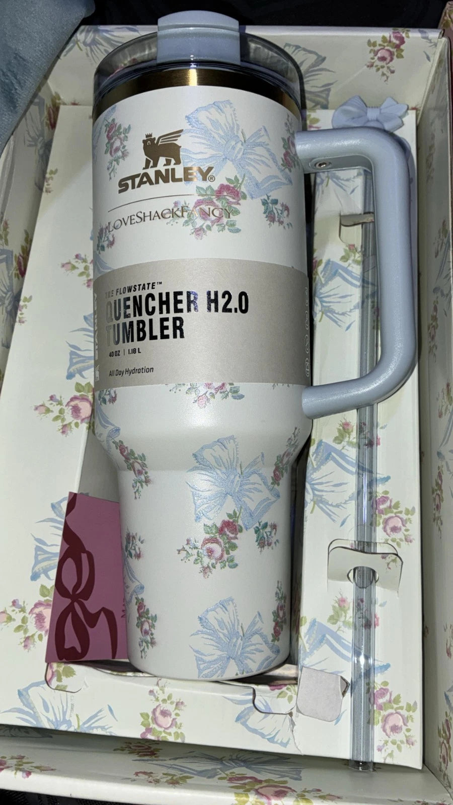 Stanley x LoveShackFancy Quencher H2.0 FlowState Tumbler 40oz –